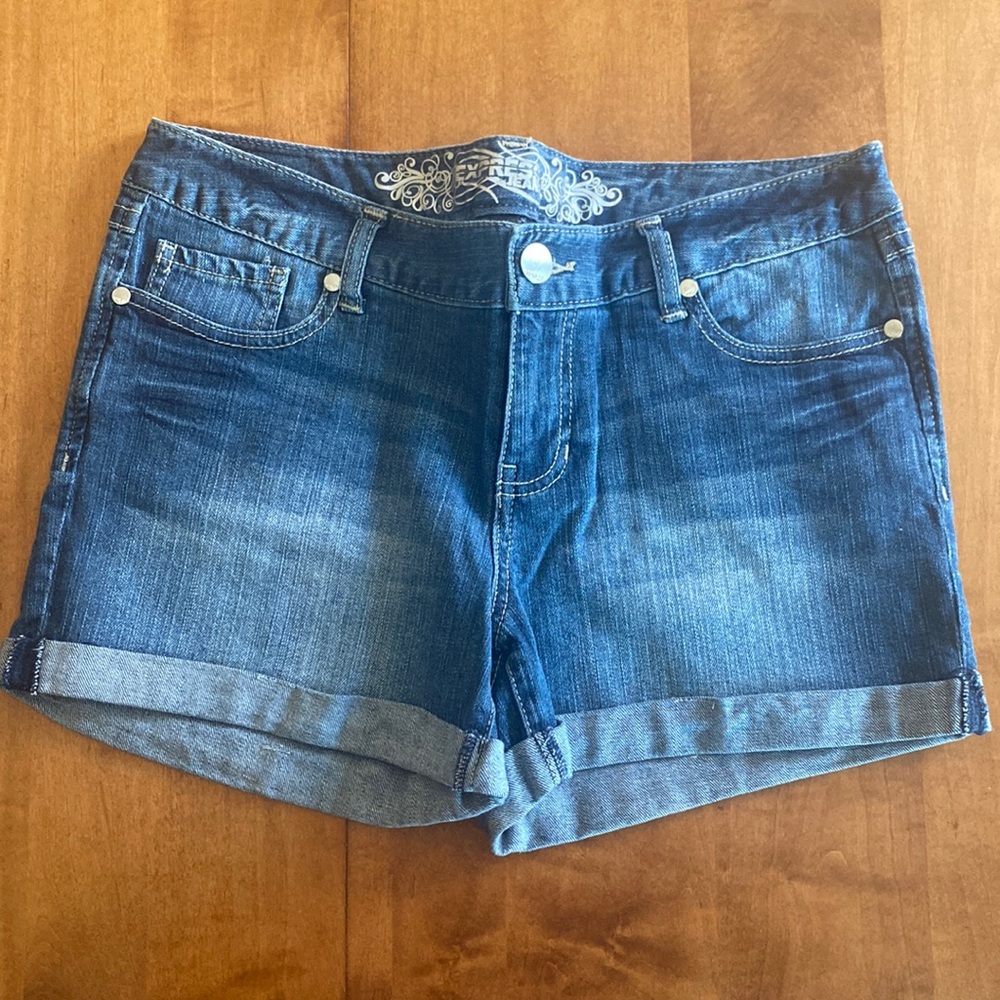 Express Blue Jean Shorts